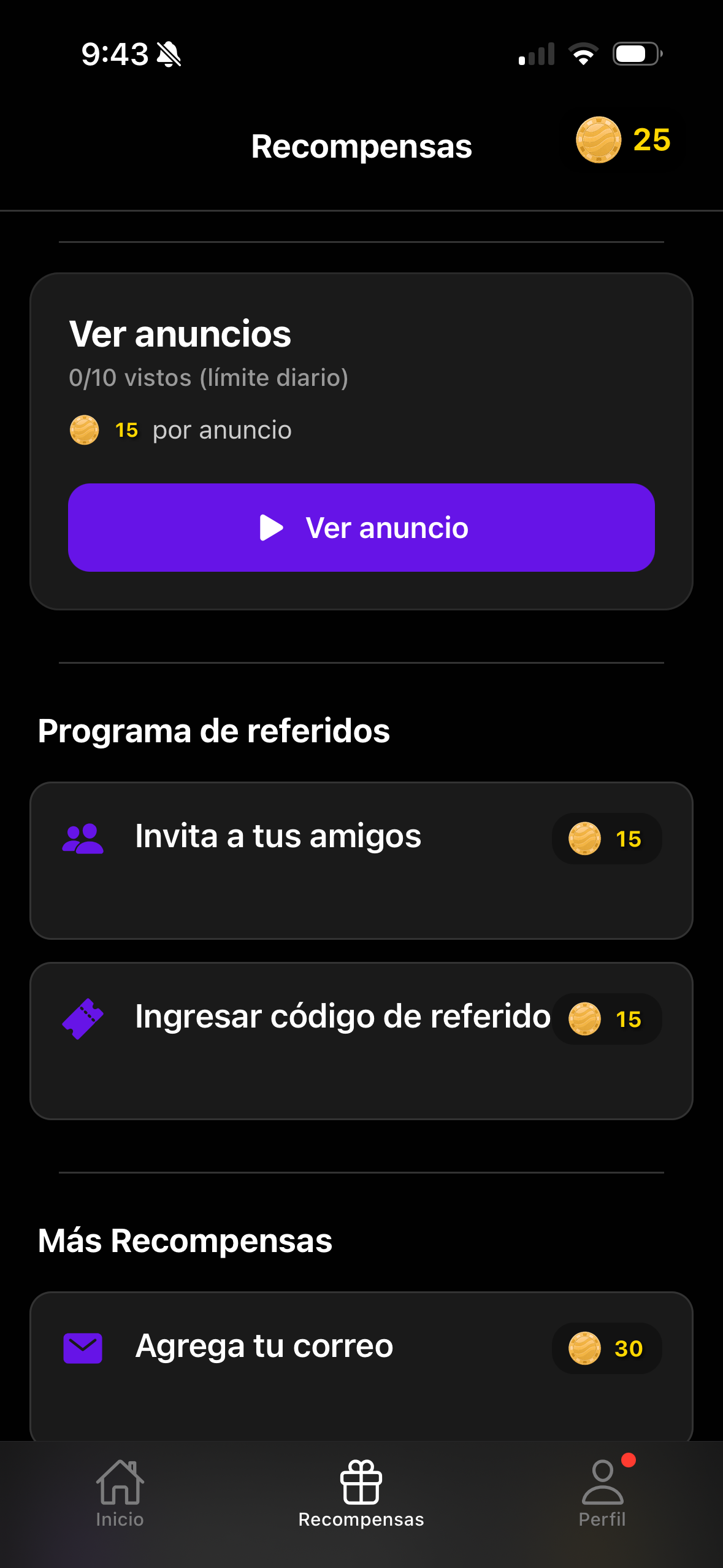 Obtén recompensas para desbloquear capítulos