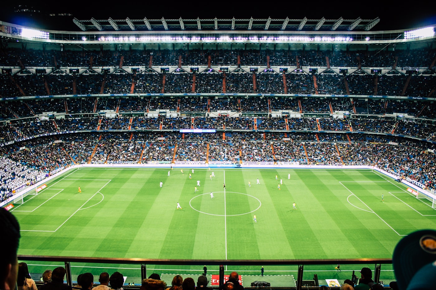 Packed stadium night