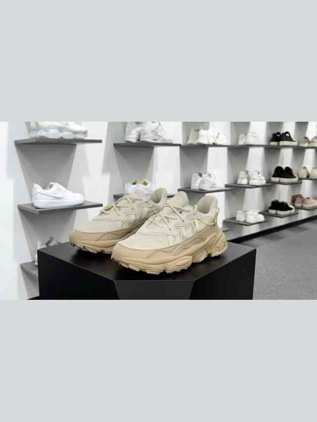 Adidas Ozweego adiPRENE OZ Cushioned Retro Runners Sand and Cream SKU: IF3336