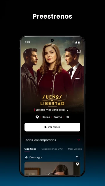 Preestrenos en la app